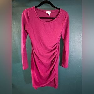 Leith Long Sleeve Purple Dress Medium